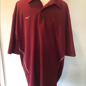 Nike Team Coaches Polo Style Dri Fit Shirt Sz XXL